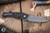 Hawk Knives Talon Titanium Black Dunes Fiber Inlays 3.5" M390 Stonewash