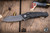 Hawk Knives Talon Folding Knife Titanium Black Dunes CF Overlay 3.5" M390 Stonewash