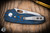 Three Rivers Manufacturing NERD Folding Knife Electric Blue CamoCarbon 2.2" MagnaCut Stonewash