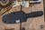 Blackside Customs Phase 7SDM Fixed Blade Knife Black Contoured 4.5" CPM154 Dagger Black