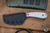 Skallywag Tactical Fireside Pro Fixed Blade Knife Freedom White G10 2.75" Black