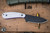 Skallywag Tactical Fireside Pro Fixed Blade Knife Freedom White G10 2.75" Black