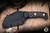 Half Face Blades Vulture Fixed Blade Knife Gold Camo Carbon Fiber 3.2" S45VN Armor Black Cerakote