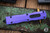 Microtech Dirac Delta OTF Automatic Knife Purple Aluminum  3.75" Dagger Black Serrated 227-3PU