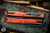 Heretic Knives Manticore E OTF Automatic Knife Cell Shaded Orange 3.2" Double Edge Black H028F-CS-OG