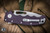 Demko Knives AD20S Folding Knife Purple G10 3.75" Kopis Stonewash