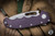 Demko Knives AD20S Folding Knife Purple G10 3.75" Kopis Stonewash