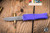 Microtech Hera II Mini OTF Automatic Knife Purple Aluminum 3" M90 Recurve Apocalyptic 1705M-10APPU