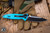 Microtech Socom Elite Manual Folding Knife Turquoise Aluminum 4" Clip Point Black 160-1TQ
