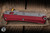 Microtech Glykon OTF Automatic Knife Merlot Red Aluminum/Titanium 3.75" M390 Tanto Apocalyptic Stonewash 185-10APMR