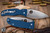 Spyderco Bodacious Folding Knife Cobalt Blue G10 3.63" SPY27 Drop Point Satin C263GPCBL