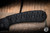 Bastinelli Knives "Sin" Fixed Blade Knife Black Tuska Wrap  3.5" Drop Point Black PVD