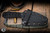 Bastinelli Knives "Sin" Fixed Blade Knife Black Tuska Wrap  3.5" Drop Point Black PVD