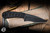 Bastinelli Knives "Sin" Fixed Blade Knife Black Tuska Wrap  3.5" Drop Point Black PVD