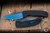ProTech Whiskers MAGIC 2 Scale Release Automatic Folding Knife Black Feather Aluminum 3.75" Drop Point DLC Sapphire Blue M2603-FSB