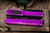 Chaves Handy Utility Blade-CHUB OTF Automatic Purple Crosshatch Black Accent Aluminum 1" Utility Blade