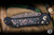 Microtech Marfione Select LUDT Gen III Automatic Folding Knife Bronze Accents 3.4" Blued Baker Forge CopperMai Damascus 1135-16MS1-2