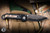 Microtech Marfione Select LUDT Gen III Automatic Folding Knife Bronze Accents 3.4" Blued Baker Forge CopperMai Damascus 1135-16MS1-2