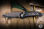 Microtech Marfione Select LUDT Gen III Automatic Folding Knife Bronze Accents 3.4" Blued Baker Forge CopperMai Damascus 1135-16MS1-2