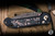 Microtech Marfione Select Custom LUDT Gen III Automatic Folding Knife Bronze Accents 3.4" Blued Baker Forge CopperMai Damascus 1135-16MS1-3