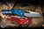 Microtech Standard Issue "MSI" Ram-LOK Manual Folding Knife USA Flag 3.85" Stonewash 210T-10PMUSAFLAG