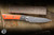 Microtech Paring Fixed Blade Knife Black-Ember G10 3.5" M390 Stonewash 3500B-10EM
