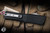 Marfione Custom Combat Troodon OTF Blue Accents 4" M390 Dagger Mirror Polish 1142-MPBLKBLTI