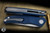 Shirogorov Knives Q95 Ursus Linerlock Flipper Knife Blue Micarta 3.75" Elmax Drop Point Stonewash