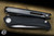 Shirogorov Knives Q95 Linerlock Flipper Knife Black Micarta 3.75" Elmax Drop Point Stonewash