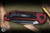 Microtech LUDT Gen III Automatic Folding Knife Merlot Red Aluminum/Grip Inlay 3.4" M390 Drop Point Black 1135-1MR