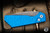 Preowned-ProTech Strider PT Automatic Knife Gridlock Blue Aluminum 3" Magnacut Stonewash PT205