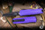 Microtech Cypher II Purple OTF Automatic Knife 3.5" M390 Wharncliffe Black 1241-1PU