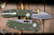 Demko Knives Shark Cub Folding Knife OD Green G10 2.75" 20CV Slicer Shark Stonewash