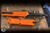 Microtech Combat Troodon Gen III OTF Automatic Knife Orange 4" M390 Dagger Black Serrated 1142-3OR