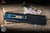 Microtech Marfione Select UTX-85 Gen III OTF Automatic Knife Blue Accents 3.1" Dagger Blued CopperMai Damascus 1232-16MS2-1