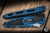 Microtech Socom Elite Automatic Folding Knife Weathered Blue Aluminum/Grip Inlay 4" M390 Clip Point 160A-1WBL