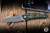 Hawk Knives Talon Folding Knife Titanium Jungle Wear CF Overlay 3.5" M390 Stonewash EK-2537