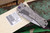 Preowned-Medford Slim Midi Folding Knife "Hammered" Sculpted Titanium 3.25" Tumbled Tanto