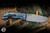 Mcnees Knives MAC2 Black-Blue Honeycomb Titanium 3.5" MagnaCut Drop Point Satin