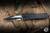 Preowned-Microtech Marfione Custom Combat Troodon 3.8" Bowie Cracked Ice Polish