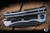Heretic Knives Wraith V4 Automatic Folding Knife Black Blizzard 3.6" Battleworn Tanto H100-8A-BLZ