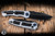 Heretic Knives Wraith V4 Automatic Folding Knife Black Blizzard 3.6" Battleworn Tanto H100-8A-BLZ