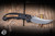 Preowned-Benchmade Mini Bedlam Folding Knife Marbled Carbon Fiber 3.45" S90V Scimitar 865-02
