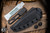 Toor Knives Darter S Fixed Blade Knife Shadow Black G10/Red Accent 4.25" M4 Black