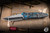 Preowned-Marfione Custom Socom Elite Arctic Blue Fat Carbon 4" M390 Tanto Compund Polished Stonewash