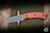 Three Rivers Manufacturing TRM TAGALONG Fixed Blade Knife Autumn Orange Micarta 2.4" MagnaCut Stonewash