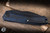Preowned-Heretic Knives "Wraith" Auto Breakthrough Blue 3.6" Battleworn Black Tanto