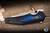 Preowned-Arcane Design "Preytheon" EKnives EKclusive PVD Black Titanium w/ Timascus Inlay 3.25" Drop Point Satin