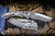 Microtech Amphibian Ram-LOK Folding Knife Titanium x Purple Accents 3.9" Stonewash 137RL-10MS3