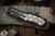 Heretic Knives Custom "Colossus" DLC/Flamed Titanium Inlay 3.5" Dagger DLC Polished Stonewash